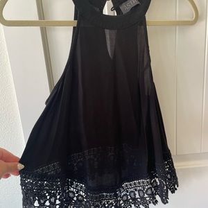 Astr the label halter handkerchief top